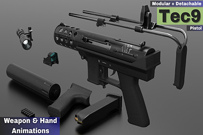Tec9 Semiauto Pistol (Fps - Tps)