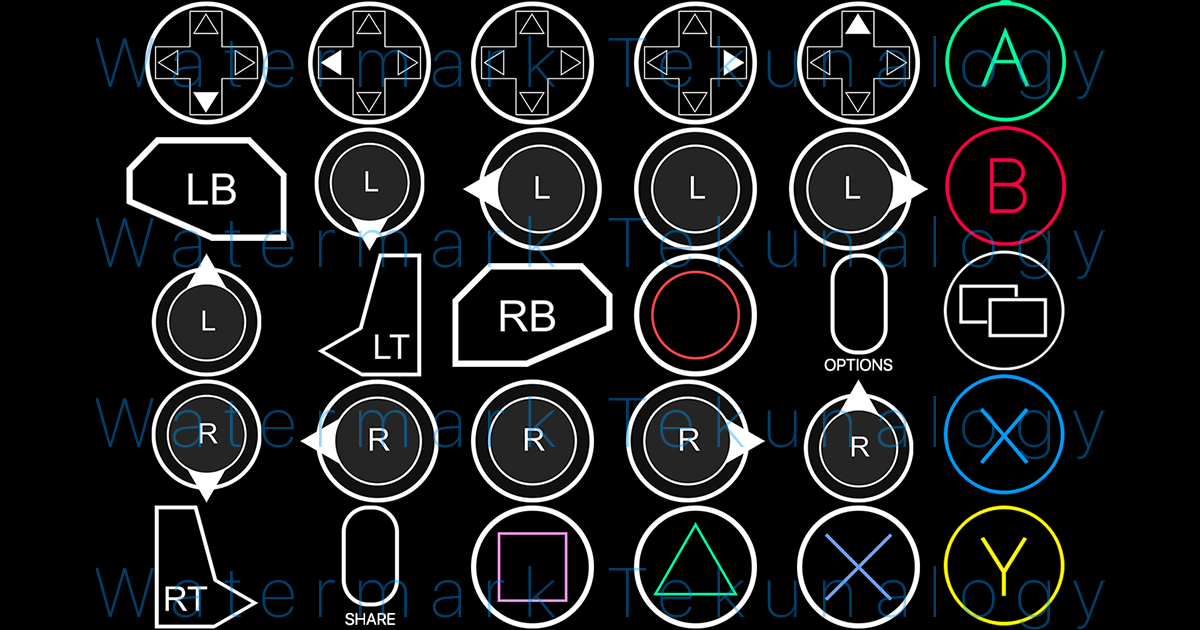 Simple Controller Button Icons | 2D Icons | Unity Asset Store
