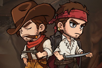 Cowboy_Crooked Gun_ Spine animation 2D Character