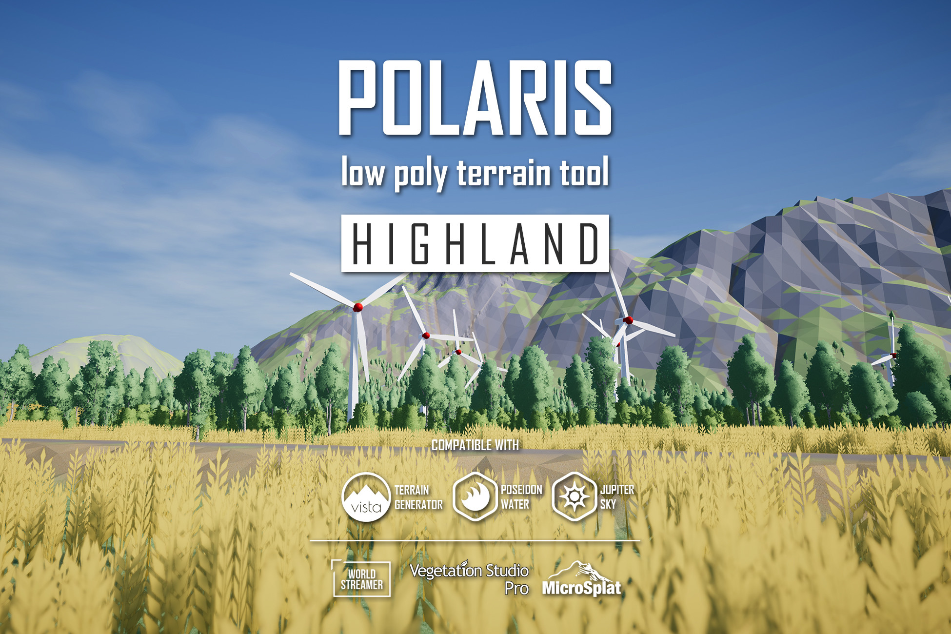 Polaris Highland - Low Poly Terrain Editor | Terrain | Unity Asset Store