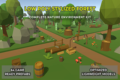 Low Poly Stylized Forest - Nature Environment