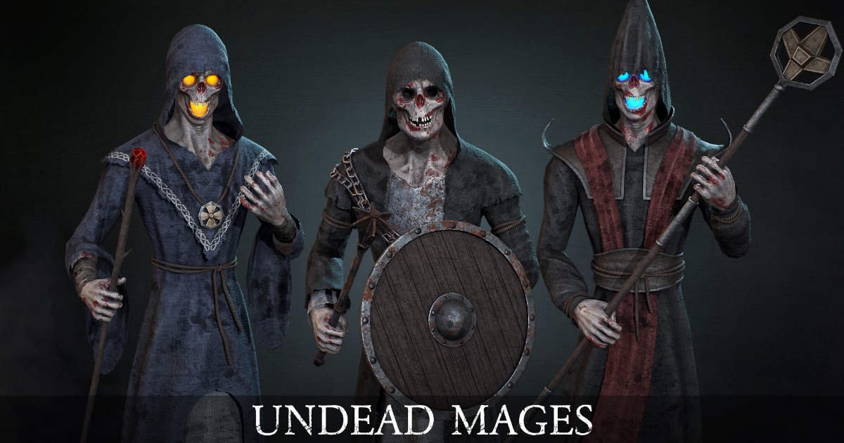 Unity Mages Modular Undead Mages | Characters | Unity Asset Store