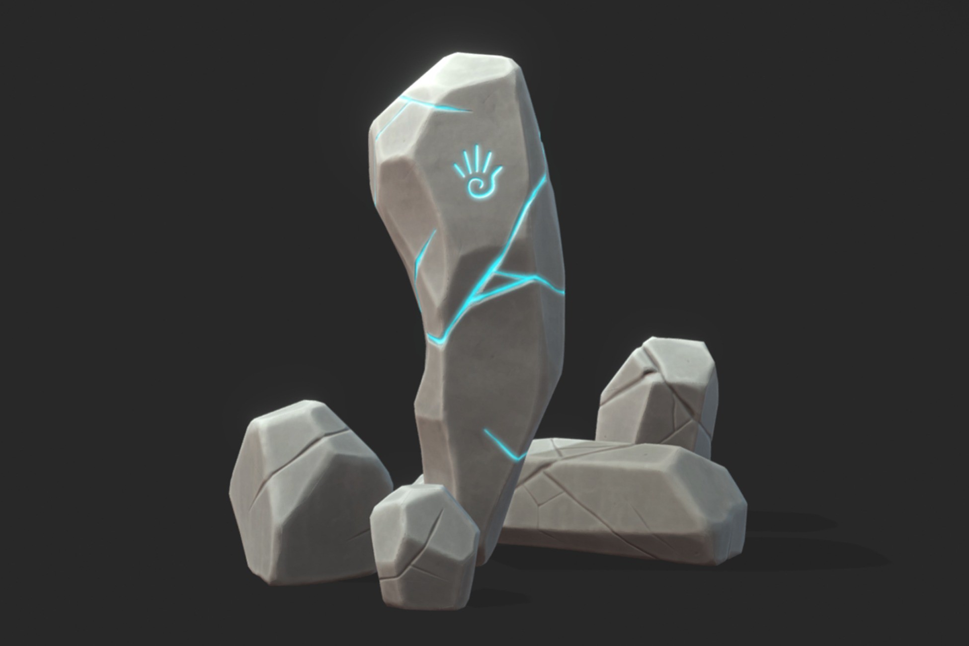 Stylized Rocks with Magic Rune | 3D Props | Unity Asset Store