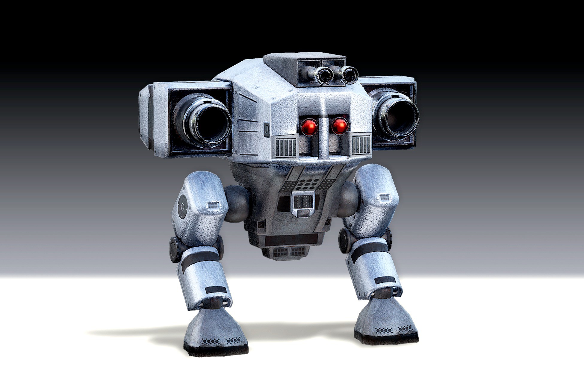 Mech Unity Wars Pushfire - Heavy Battle Mech | 3D Robots | Unity Asset Store