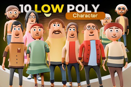 Low Poly Character Collection 3