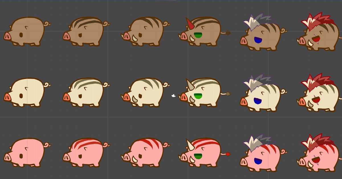 Pig Unity 2D_Character_Pig_Boar | 2D Characters | Unity Asset Store