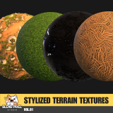 Stylized Terrain Textures - Vol.01