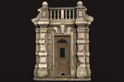 Old Portal Abandoned Door