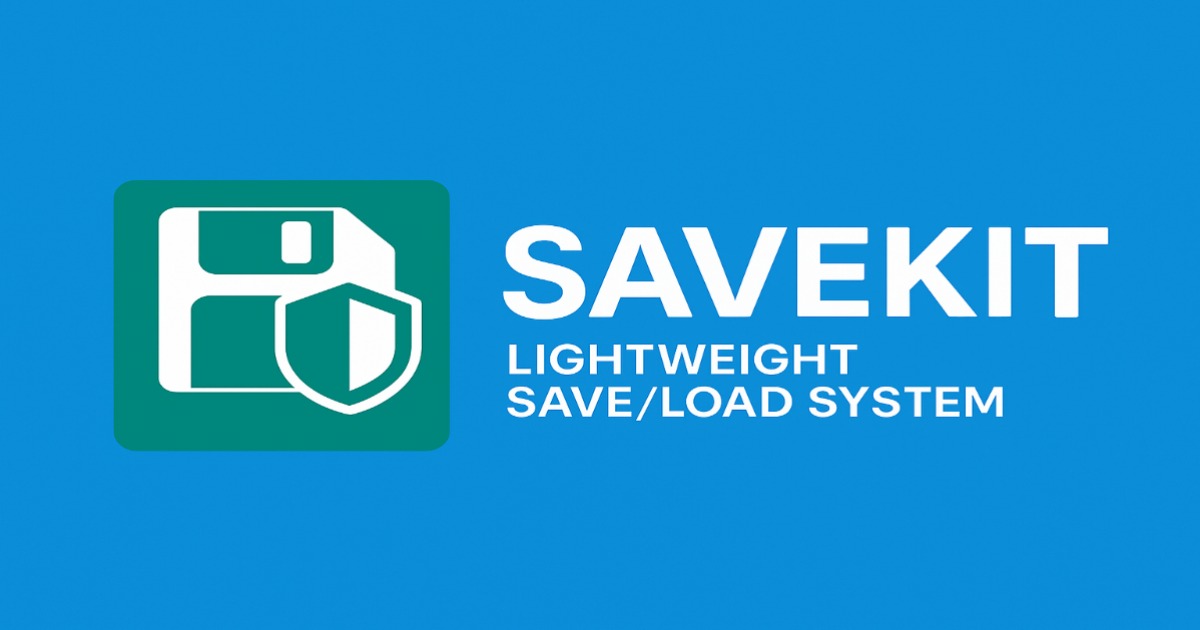SaveKit – Lightweight Save/Load Solution for Unity | Systems | Unity ...
