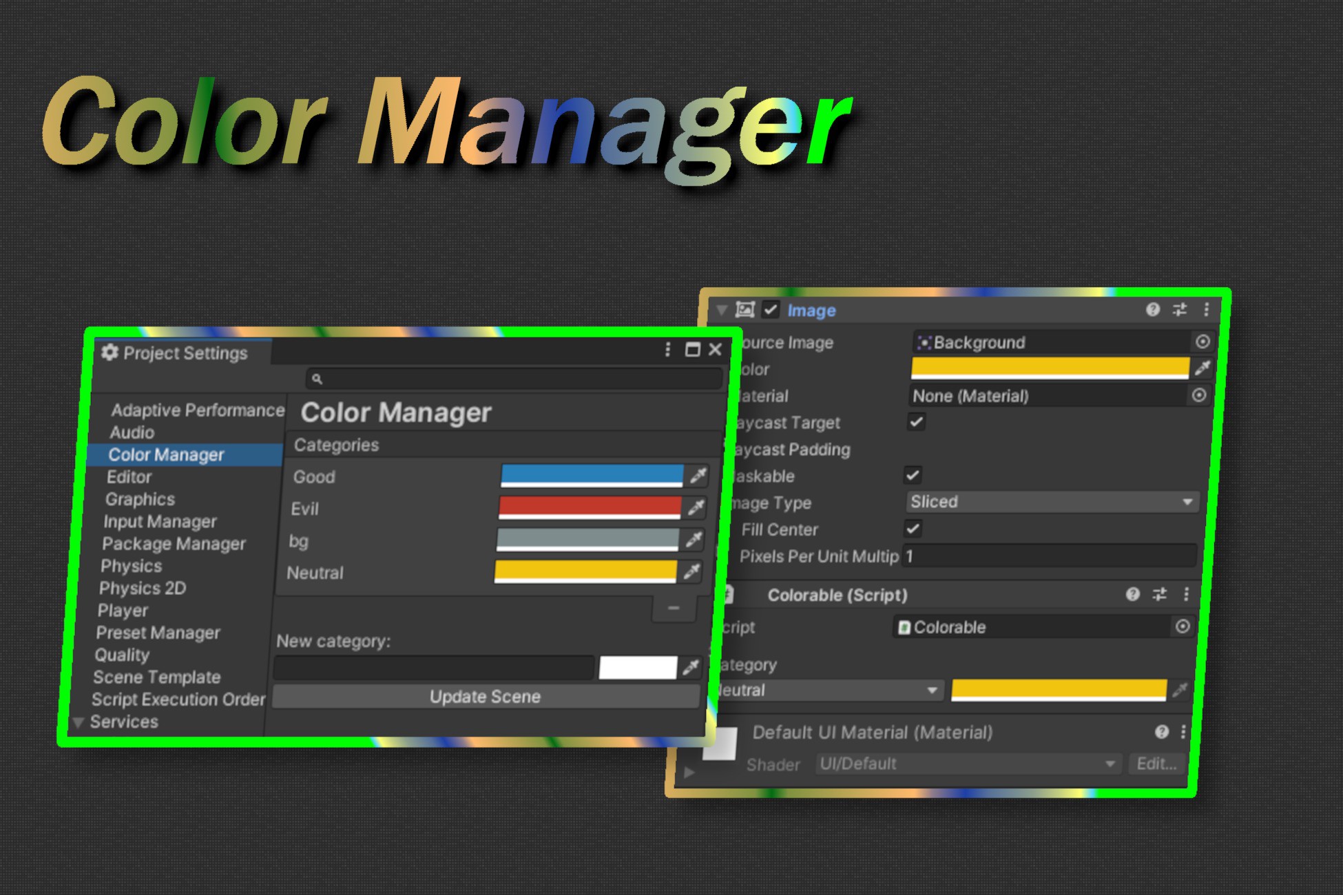 Color Manager | 2D GUI | Unity Asset Store