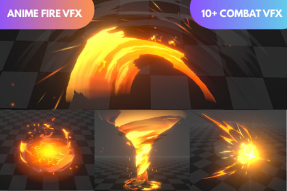 Stylized Anime Combat Fire VFX Pack