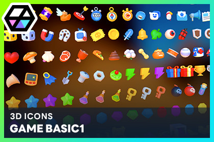 3D Icons - Game Basic1