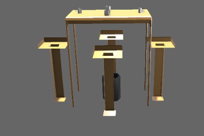 Lowpoly Bar Setup