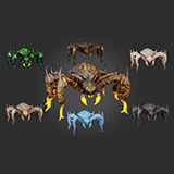 Stylized_Spider_3_7 Skin Variants Pack