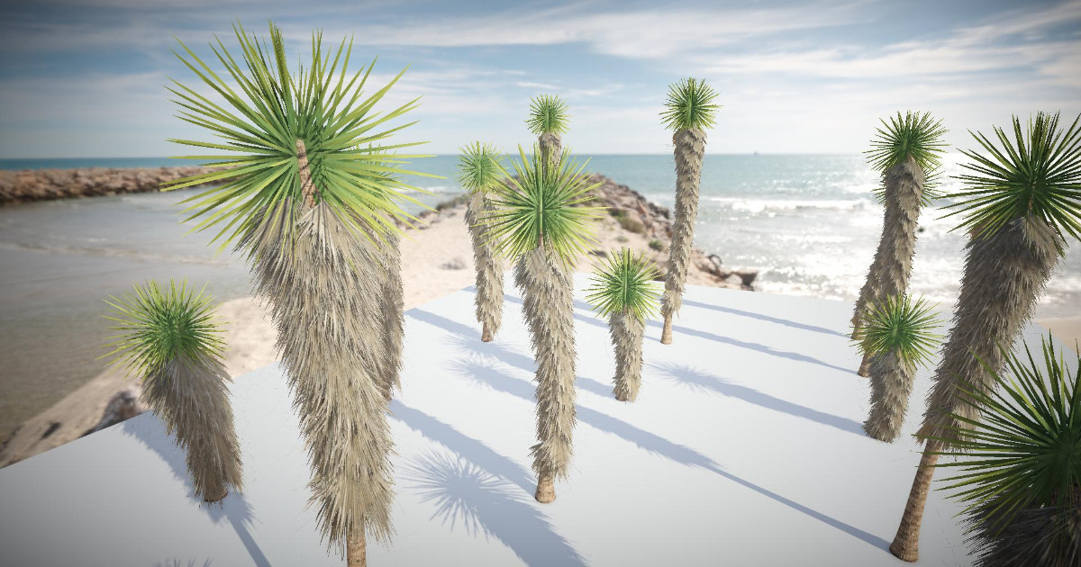 Mobile Palm Tree 8 | 3D Trees | Unity Asset Store