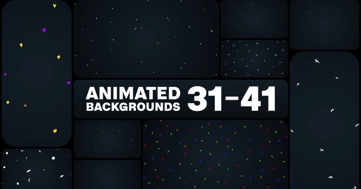 Animated Backgrounds 31-41 | 2D Textures & Materials | Unity Asset Store