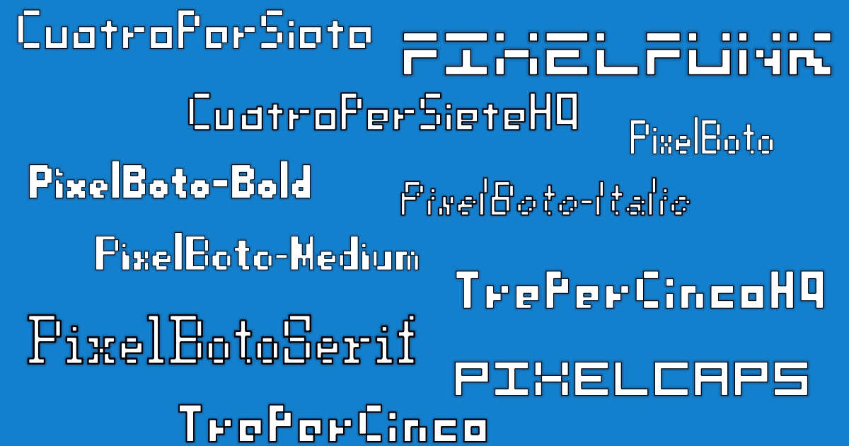 Pixelart Fonts Pack | 2D Fonts | Unity Asset Store