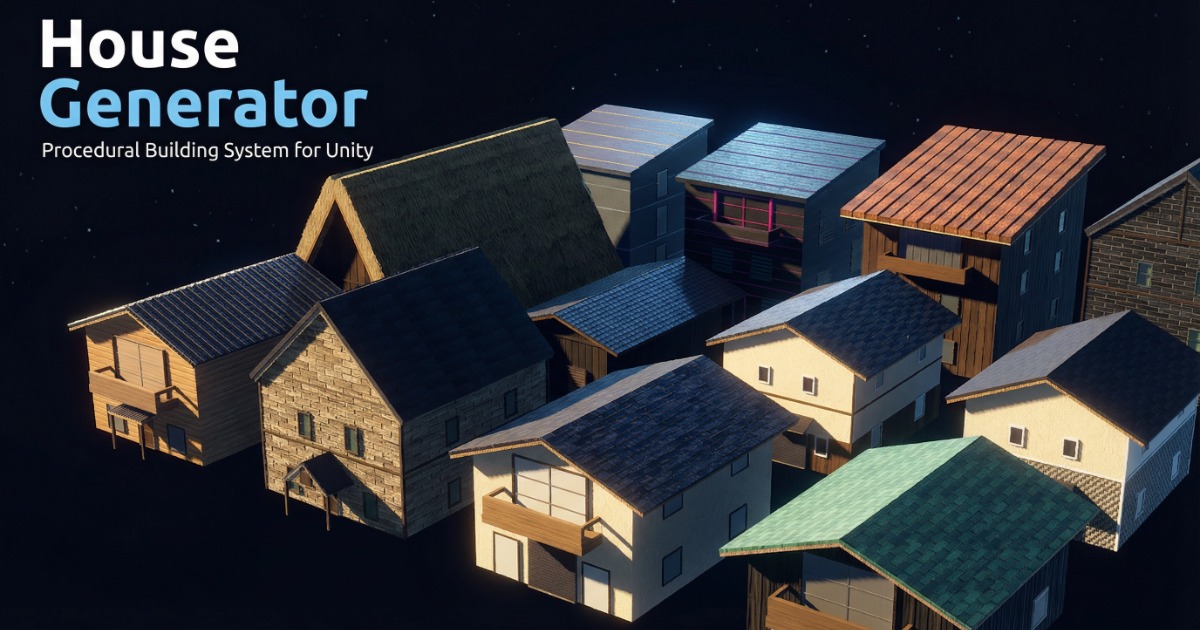Sims In Unity House Generator | Modeling | Unity Asset Store