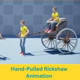 Hand Pulled Rickshaw Animation