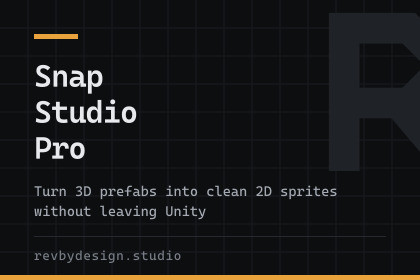 Snap Studio Pro — 3D to 2D Asset Capture