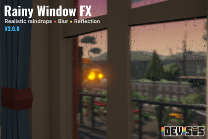 Glass VFX Pack (URP/Buit-In): Rain, Frost, Cracks, Dirt, Shields, Soap