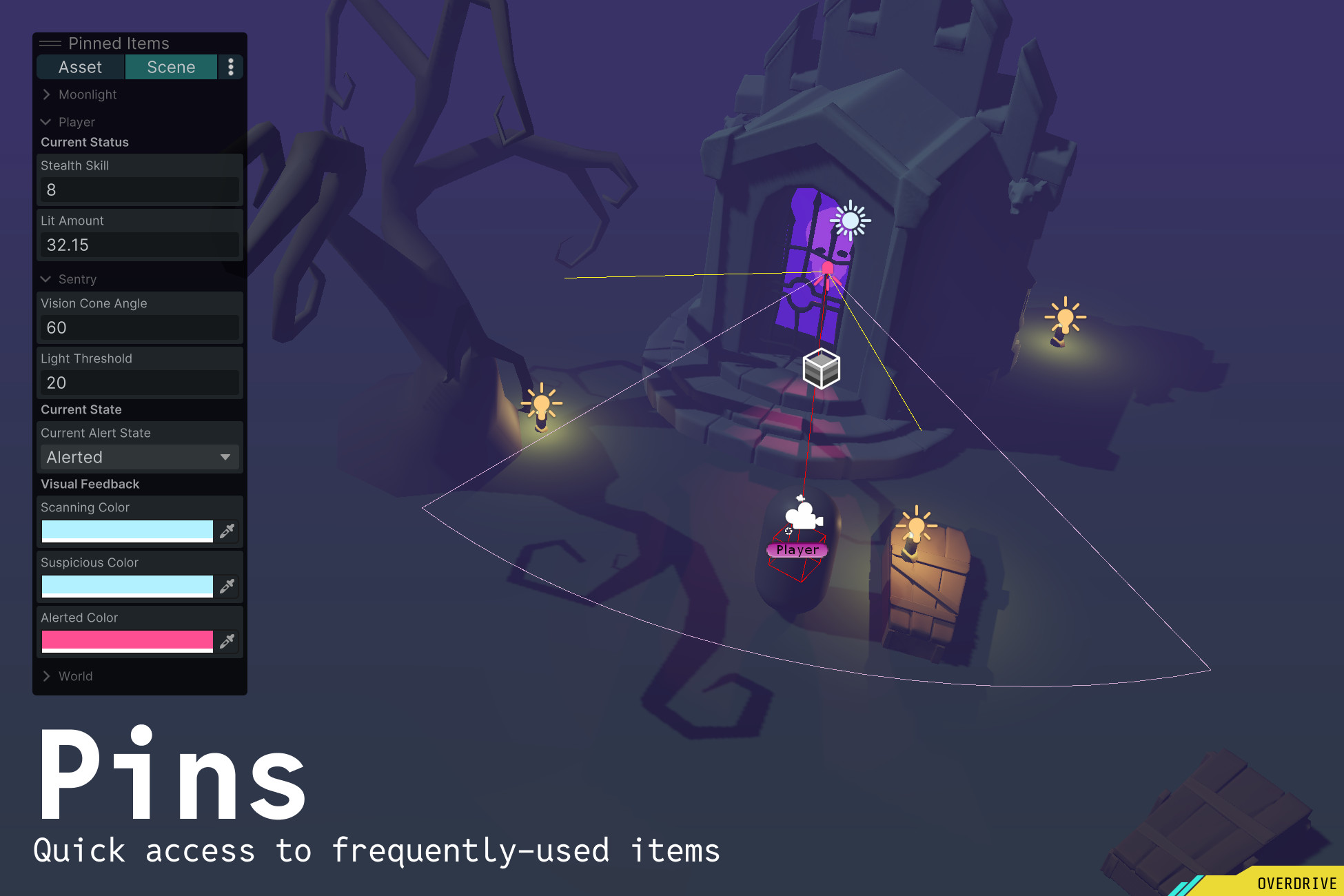 Pins by Overdrive Toolset