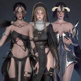 Dark Fantasy Female Modular Characters Pack
