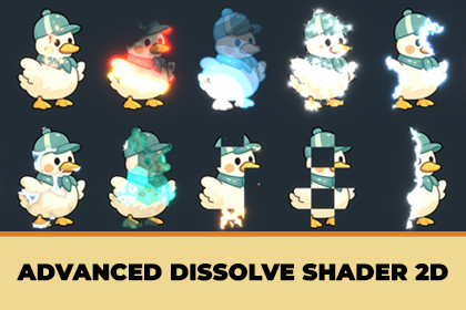 Advanced Dissolve Shader 2D - Shader by Roam Moon