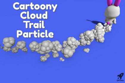Stylized Cloud Trail Particle