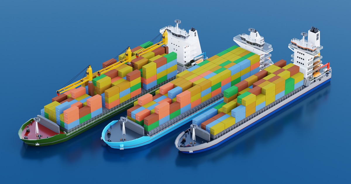 Megapoly.Art - Cargo Ships I | 3D Sea | Unity Asset Store