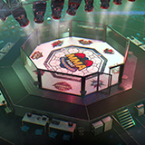 MMA Arena Stadium Interior - Octagon Fight Championship Nodular 3D Level