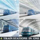 Train Stations (4 Scenes)