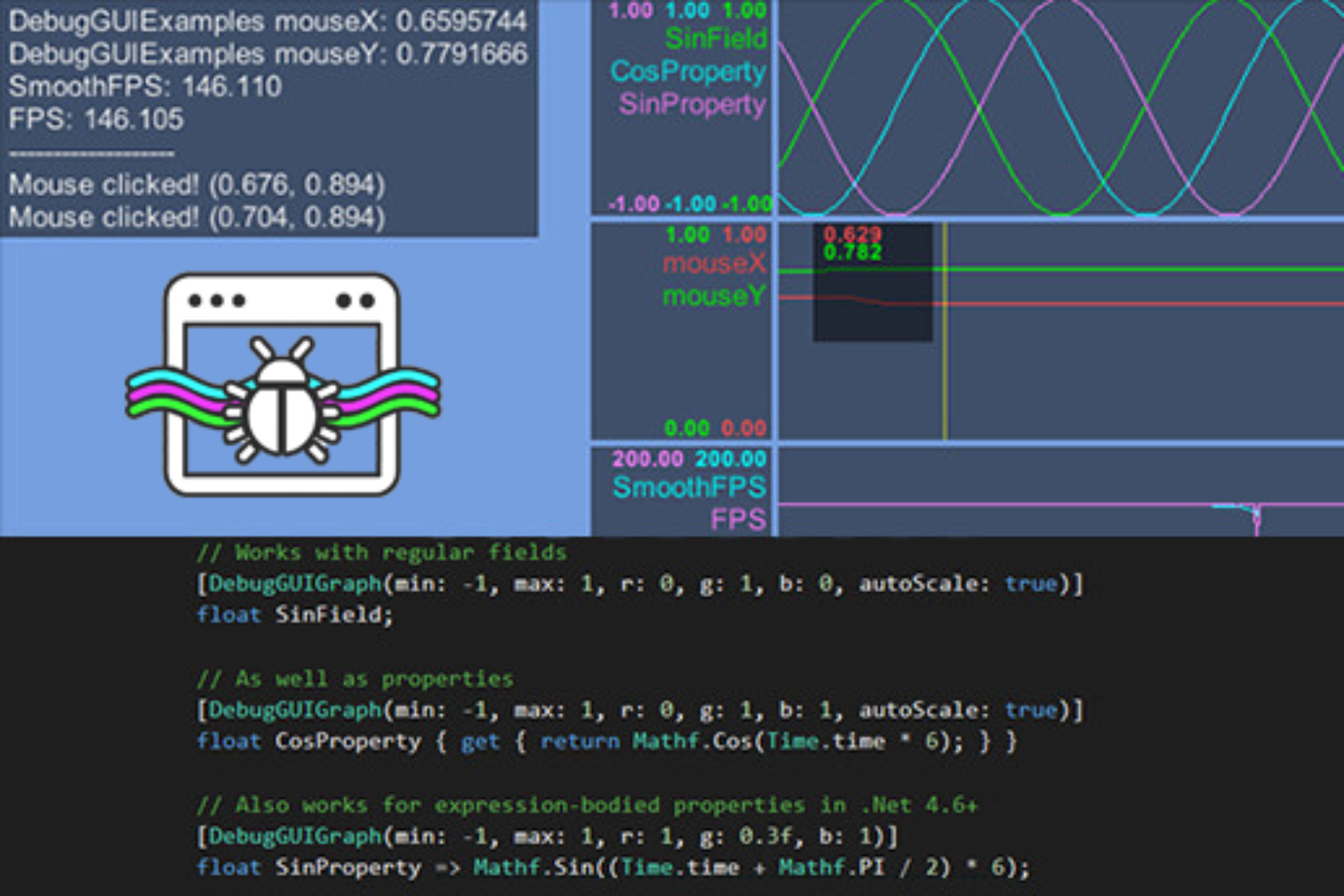 DebugGUI Graph | Utilities Tools | Unity Asset Store