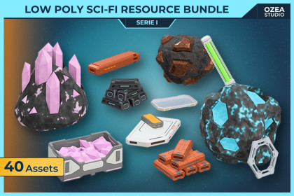 LOW POLY SCI-FI SERIES I – COMPLETE BUNDLE