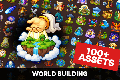 World Creation Nature Elements Kingdom Environment Icons Pack