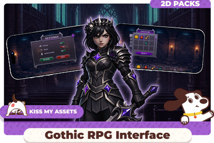 Gothic RPG Interface – Fantasy UI & HUD Pack