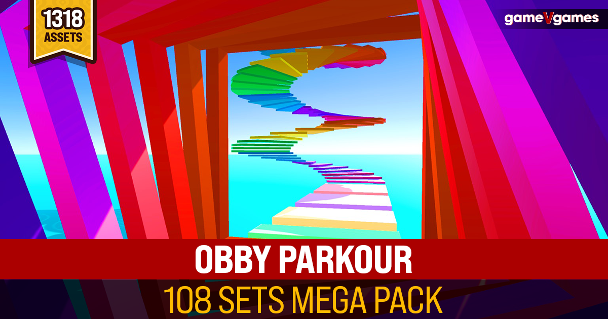 Obby Parkour Mega Pack | 3D Props | Unity Asset Store