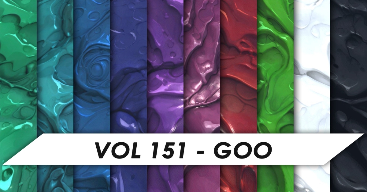 Stylized Textures - Vol 151 - Goo | 2D 材质与材料 | Unity Asset Store
