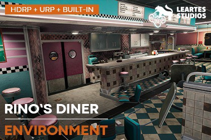 Rino's Diner Environment ( Rinos Diner American Interior Diner USA )