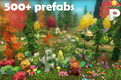 Village Life - Stylized Meadow & Forest Props