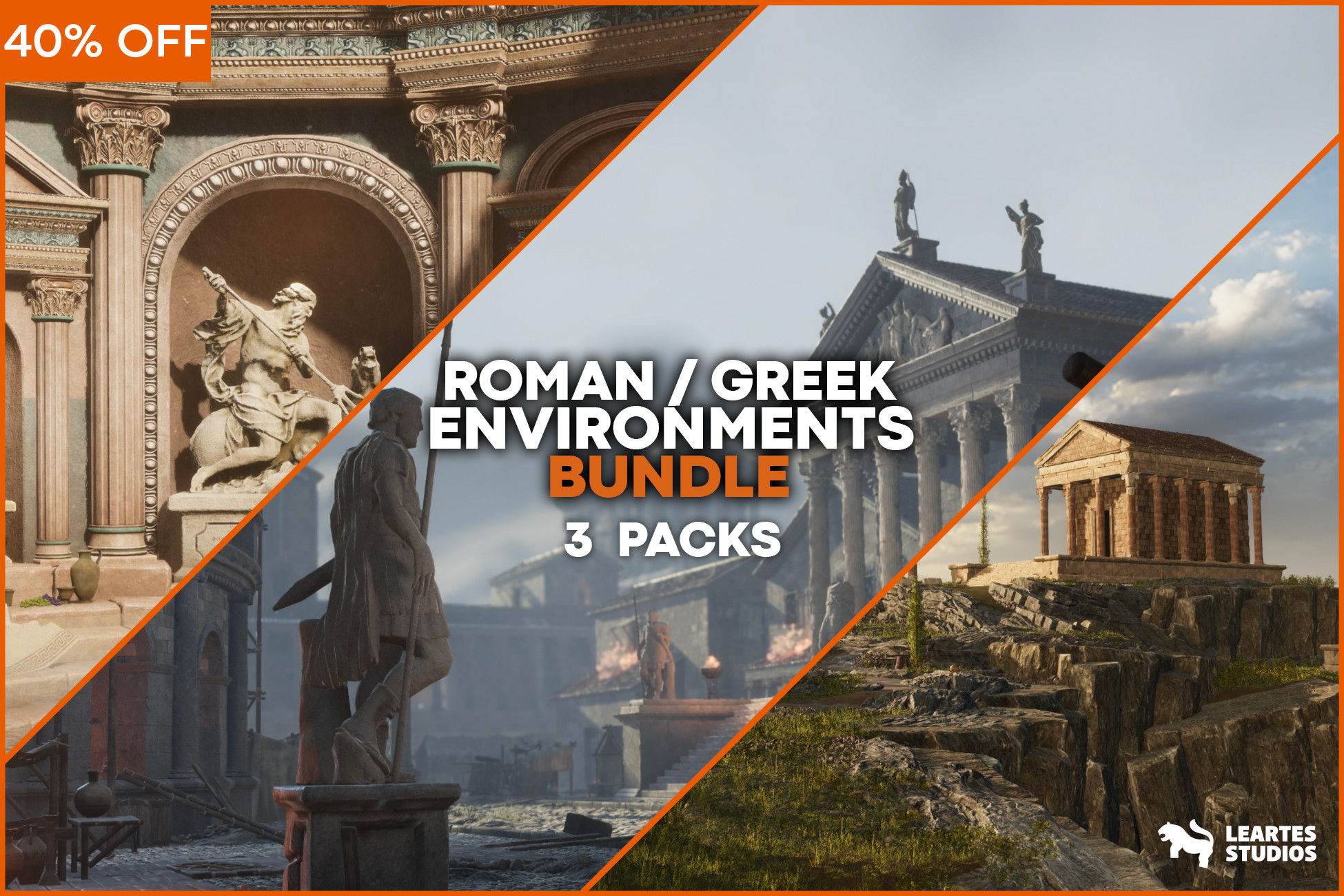 Ancient Textures Unity Roman/Greek Environments Bundle | 3D Historic | Unity Asset Store