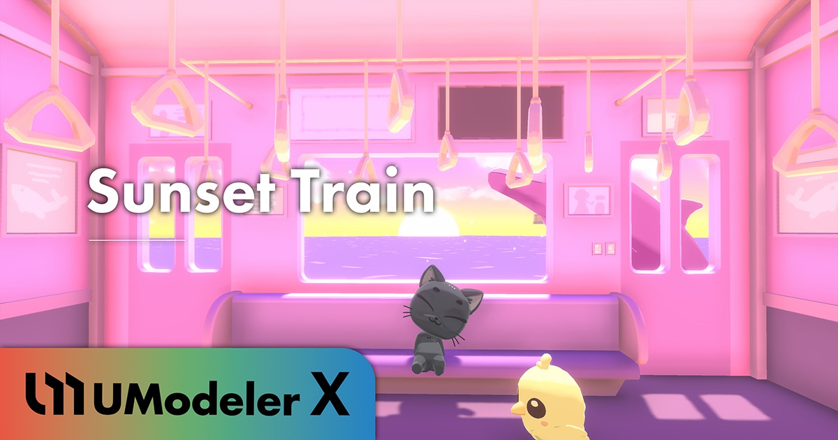 Sunset Train (UModeler X) | 3D Environments | Unity Asset Store
