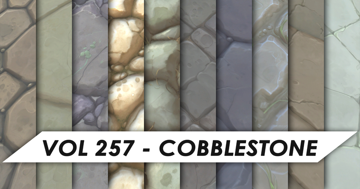 Stylized Textures - Vol 257 - Cobblestone
