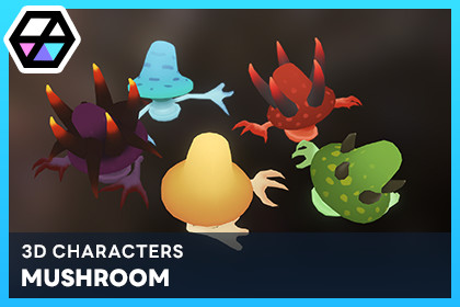 3D Characters - Mushroom
