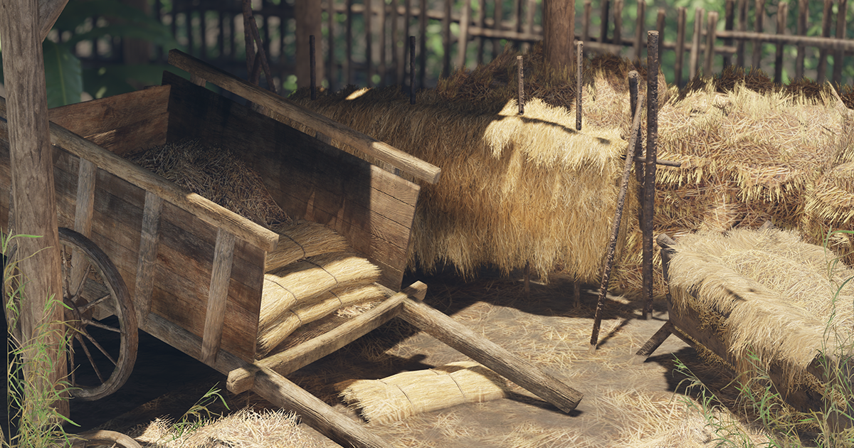Hay and Haystack Props - PBR and Game Ready | 3D Exterior | Unity Asset ...