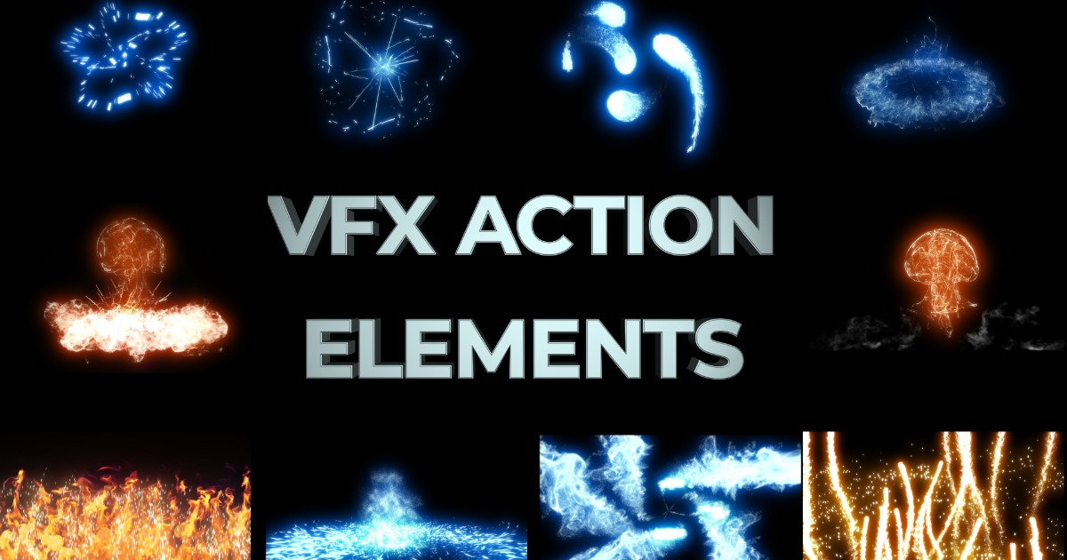 VFX Action Elements And Transitions | 2D Textures & Materials | Unity ...