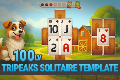 MK Solitaire Kit • Farm TriPeaks Game Template