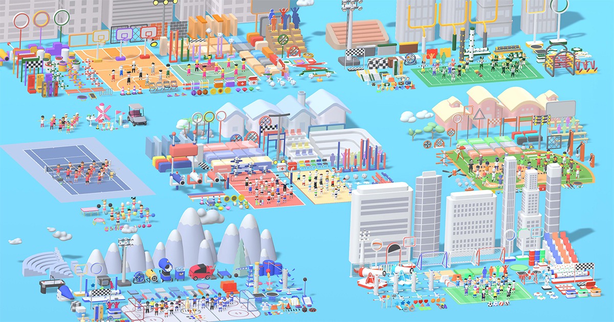 Hyper Casual Mega Sports | 3D Characters | Unity Asset Store