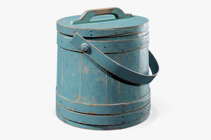 Firkin Wooden Painted