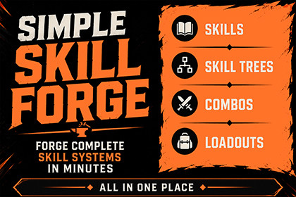 Simple Skill Forge:No-Code Skills, Skill Trees, Loadouts & Combos w/ JSON Export